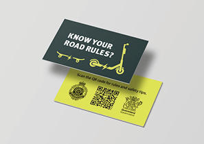 Personal mobility devices information card