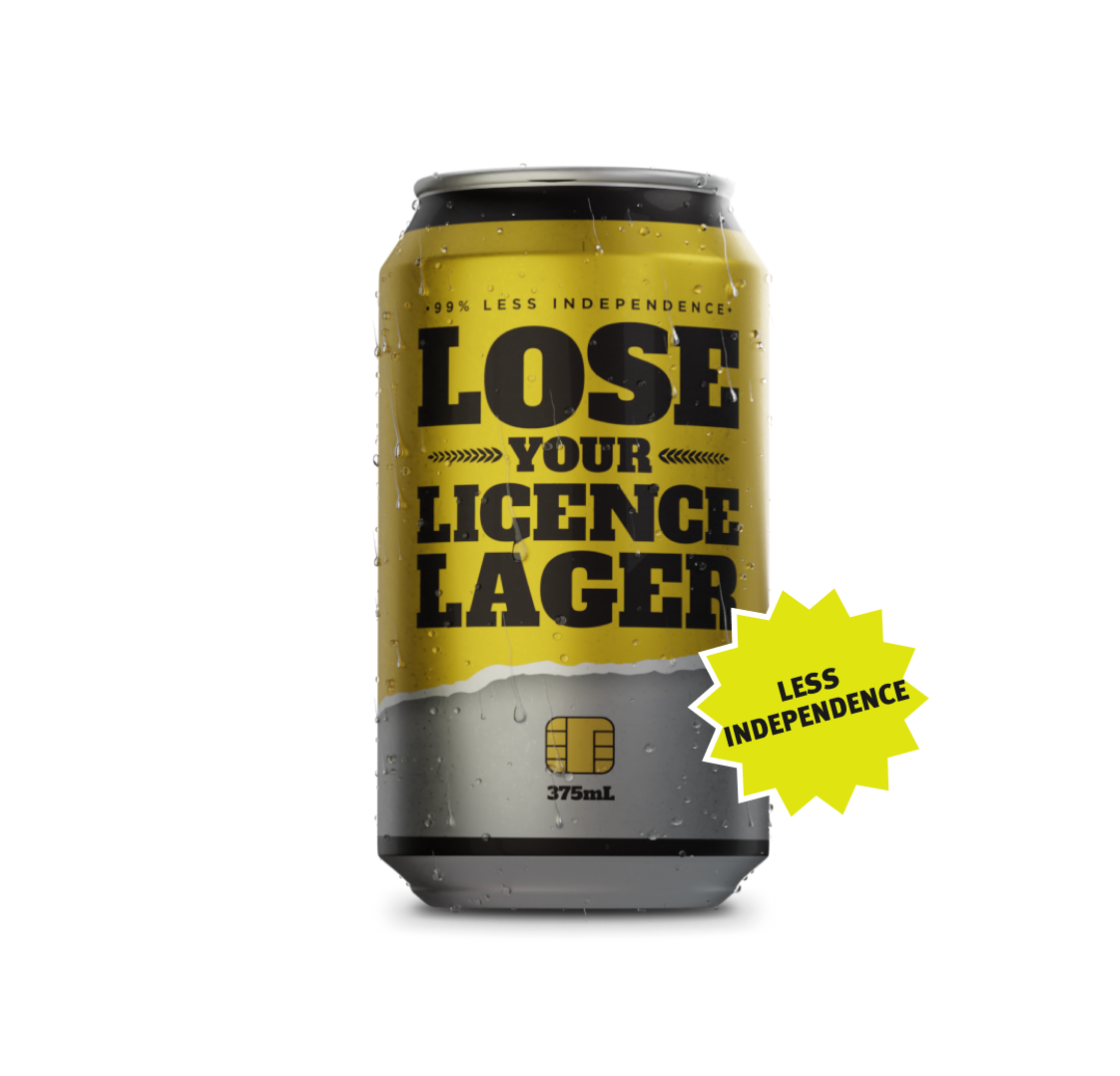 Lose your Licence Lager Can